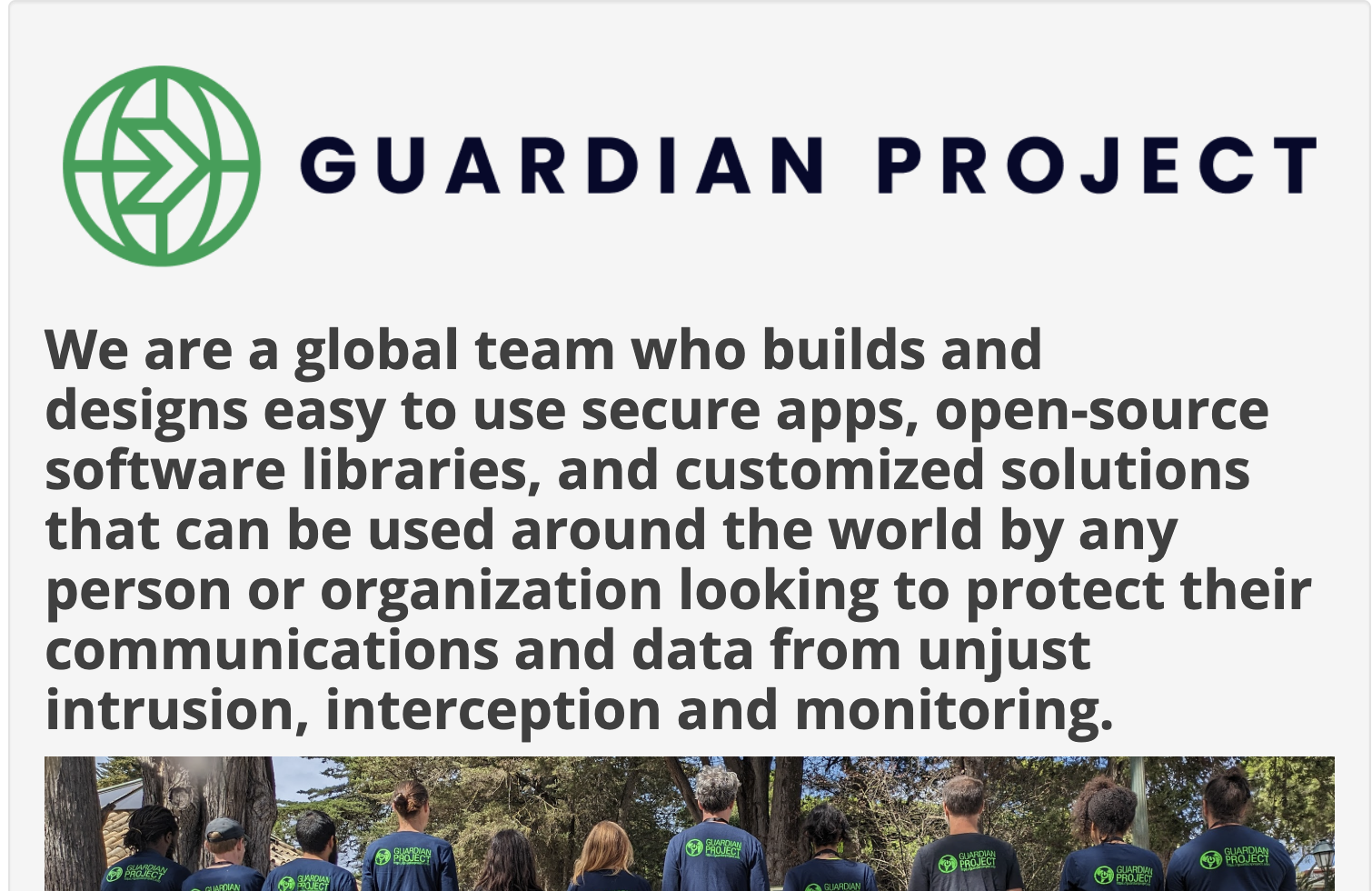 Guardian Project Grants