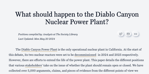 Nuclear Energy - Improving Debates with Society Library